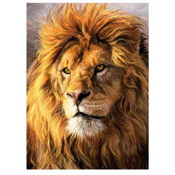 Lion Diamond Painting, 5D Diamond Painting Kits for Adults and Kids,Full… - Picture 9 of 11